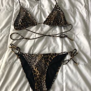 Victoria secret leopard print swimsuit